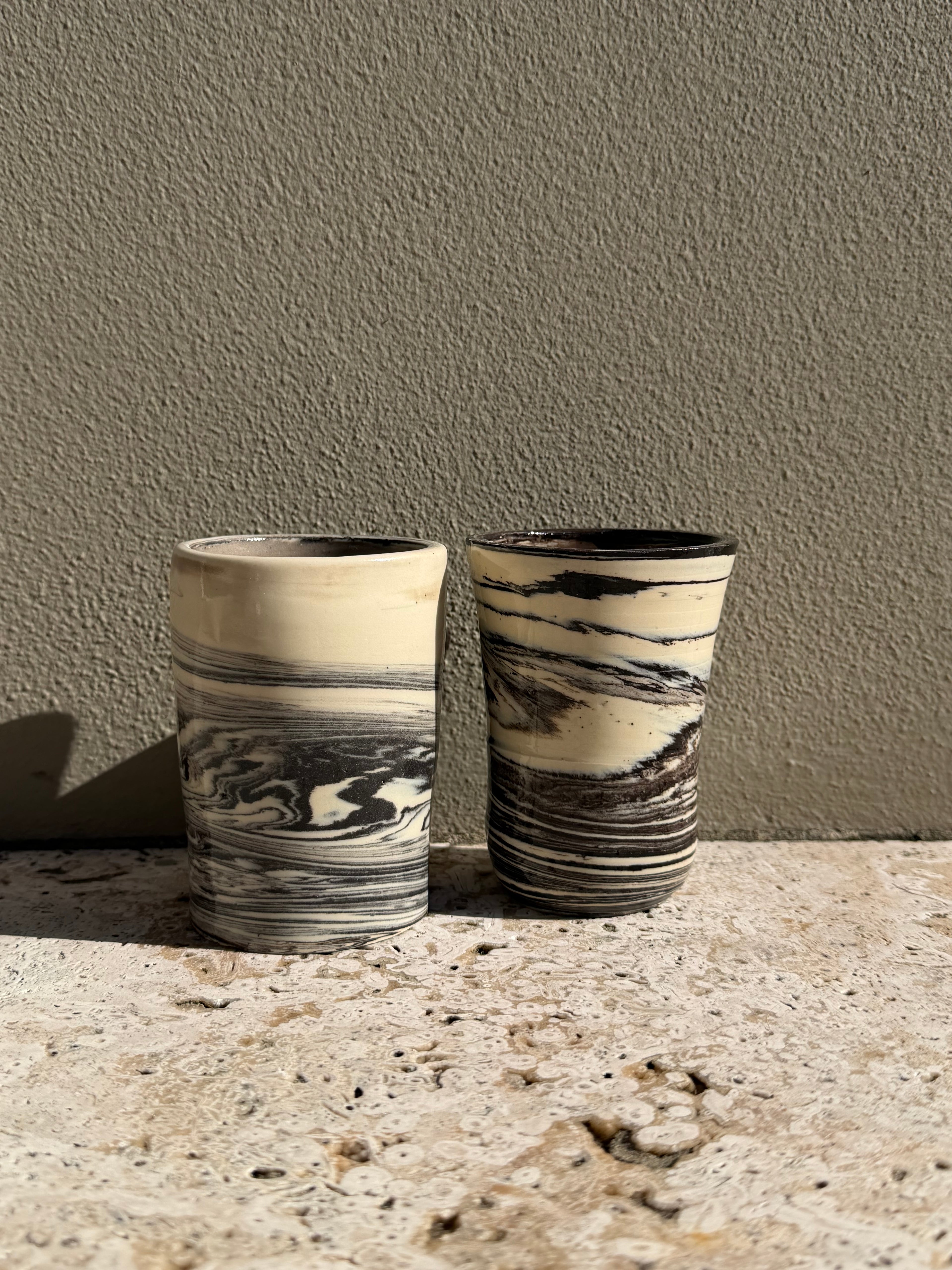 Marble Cup Set - Organic Shape
