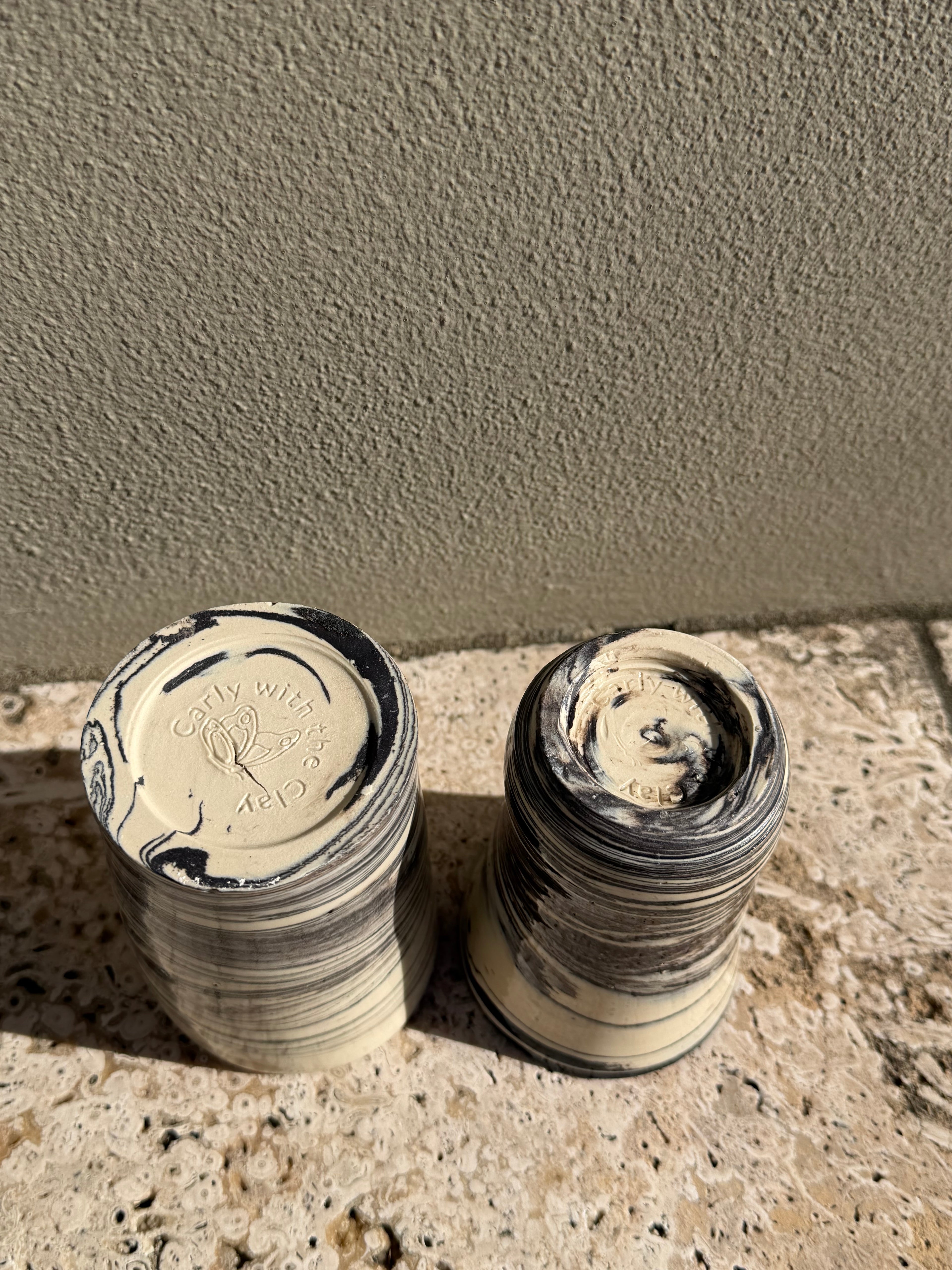 Marble Cup Set - Organic Shape